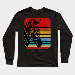 Zebra Retro Vintage T-Shirt Long Sleeve T-Shirt